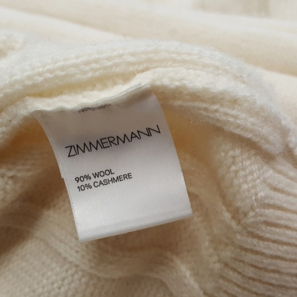 Zimmermann V Neck Varsity Sweater - Picture 6 of 9